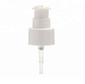 Πλαστική καλλυντική αντλία λοσιόν, άσπρη επαναληπτικής χρήσεως αντλία 20/410 μπουκαλιών με τη διαφανή ΚΑΠ