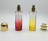 Παλαιά σαφή μπουκάλια αρώματος γυαλιού/στρογγυλά κυλινδρικά κομψά μπουκάλια αρώματος